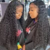 Brazilian Transparent Curly Deep Wave HD Lace Frontal Wig - Image 8
