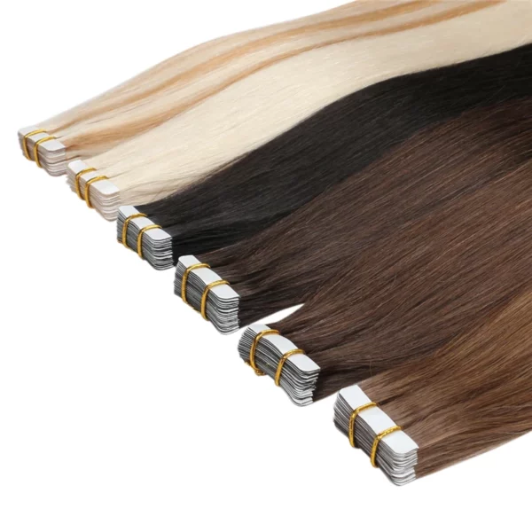 Tape In Hair Extensions Straight Remy 100% - Image 5