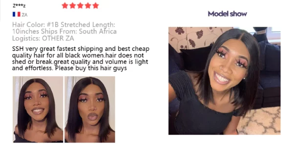 Brazilian Bob Lace Frontal Wig - Image 22