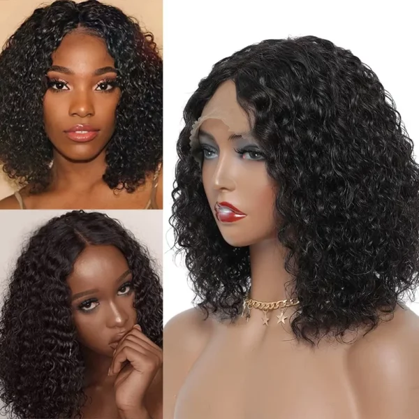 Brazilian T Part Lace Part Bob Wigs - Image 2