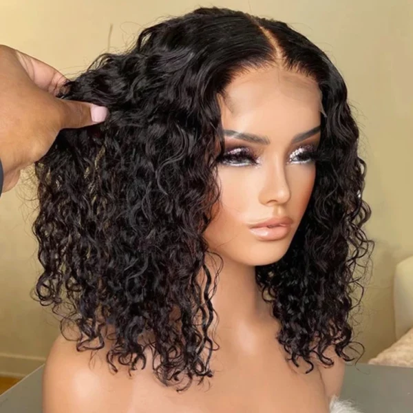 Brazilian Remy Deep Wave Curly Bob Wig