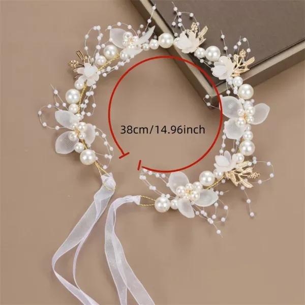 Children's Headwear Elegant Flower Wreath Fairy Crown Tiara - Image 17