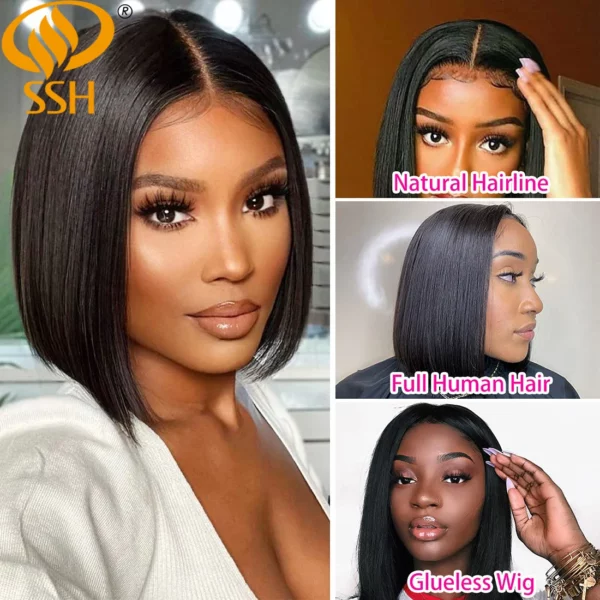 Brazilian Bob Lace Frontal Wig - Image 4