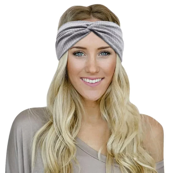 Silky Threaded Fabric Twist Headband for Women's Turban Hair Wrap for Girls - Image 5