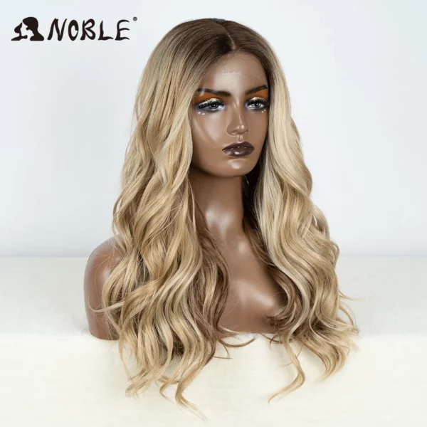 Synthetic Ombre Blonde Lace Wig - Image 4