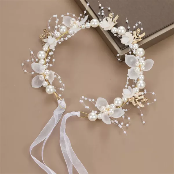 Children's Headwear Elegant Flower Wreath Fairy Crown Tiara - Image 25