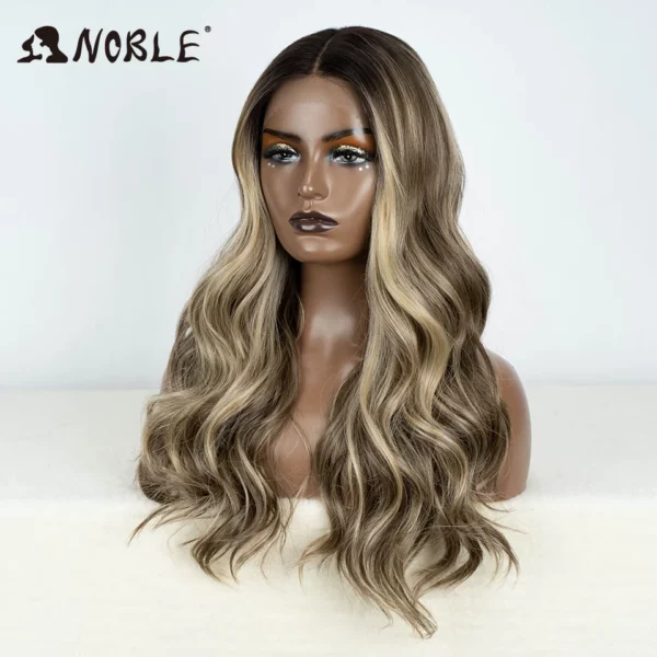 Synthetic Ombre Blonde Lace Wig - Image 17