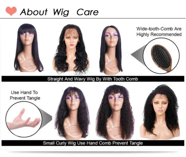 Brazilian Body Wave Wigs With Bangs - Image 11