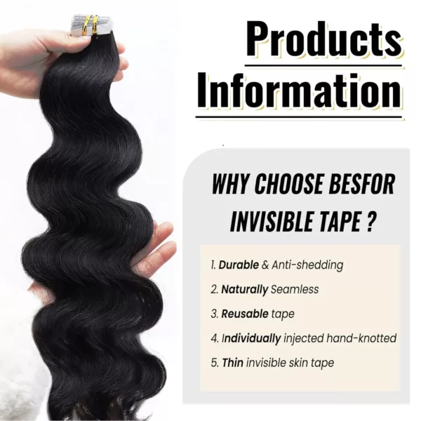 Tape In Body Wavy Wave Extensions - Image 5