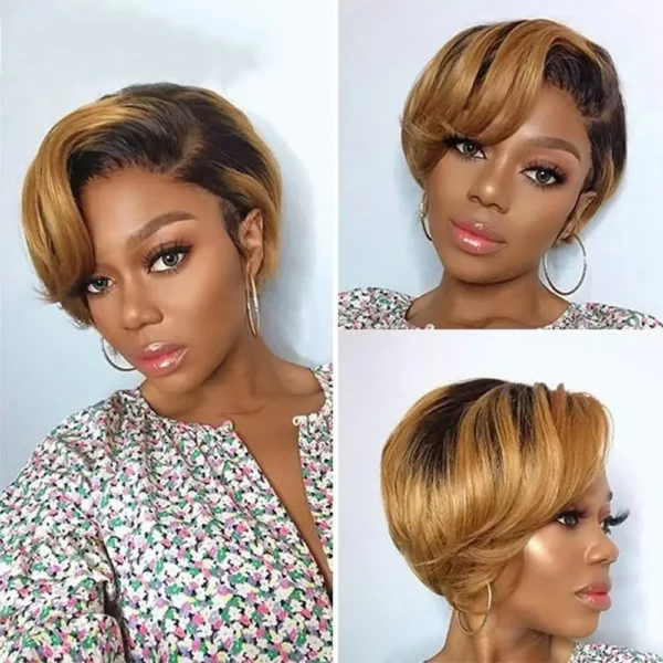 Brazilian Pixie Bob Cut Wigs - Image 3