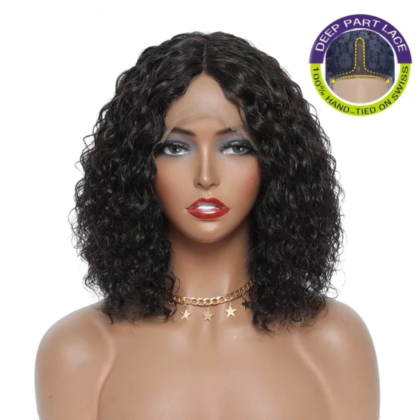 Brazilian T Part Lace Part Bob Wigs - Image 7