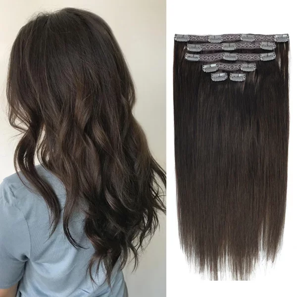 Hightlighted Clip in Hair Extensions - Image 9