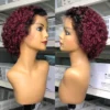 Short Curly Lace Pixie Brazilian Remy - Image 9
