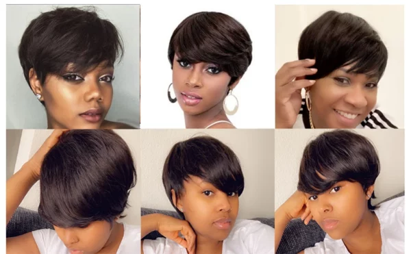 Glueless Short Pixie Cut Wigs - Image 13