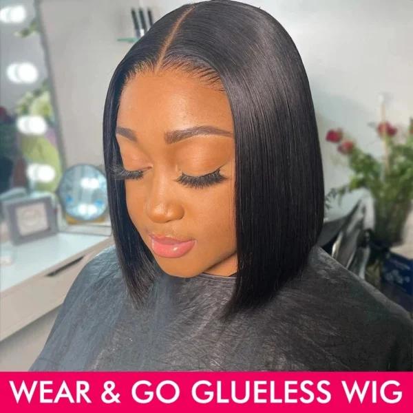 Ombre Glueless Highlight Straight Lace Front Wigs - Image 8