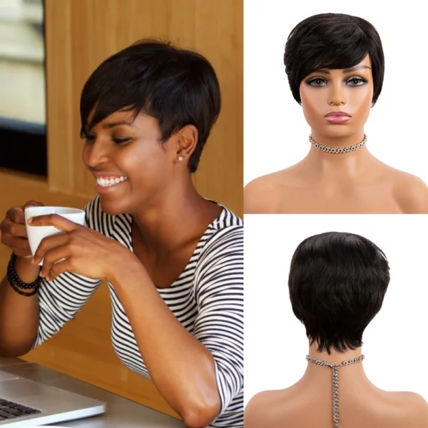 Brazilian Bob Pixie Cut Wigs - Image 9