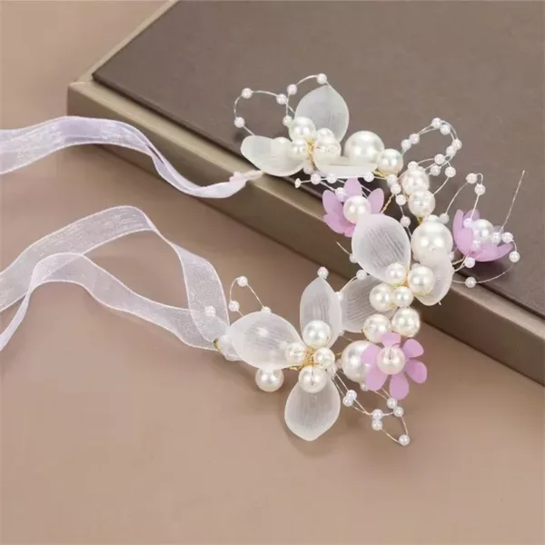 Children's Headwear Elegant Flower Wreath Fairy Crown Tiara - Image 10