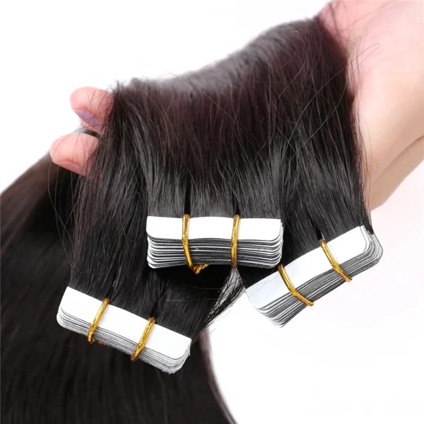 Tape In Hair Extensions Straight Remy 100% - Image 12