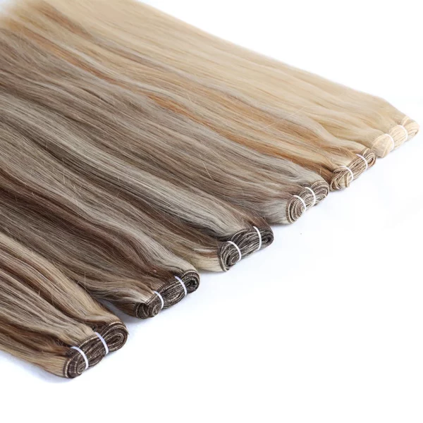 100% Human Hair Weaves Straight European Remy Human Hair Extensions - Image 2