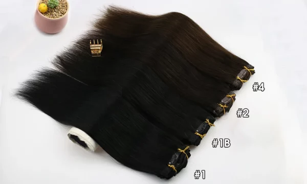 Clip in Hair Extensions Double Weft Remy Hair - Image 26