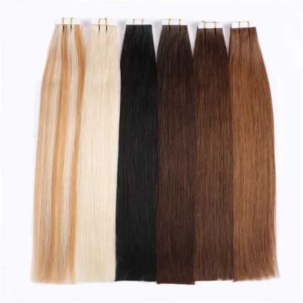 Tape In Hair Extensions Straight Remy 100% - Image 2