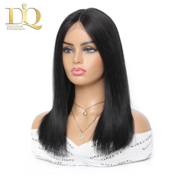 Short Bob Lace Front Brazilian T Part Bone Straight  Wig - Image 11