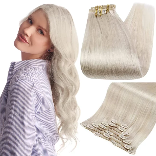 Clip In Hair Extensions Double Weft Straight - Image 11