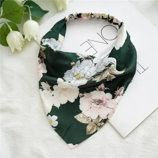 Summer Vintage Print Flower Beach Bandana Hair Scarf - Image 38