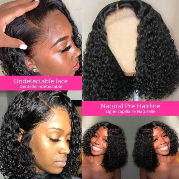 Lace Front Wig Water Wave Curly Brazilian Deep Wave - Image 4