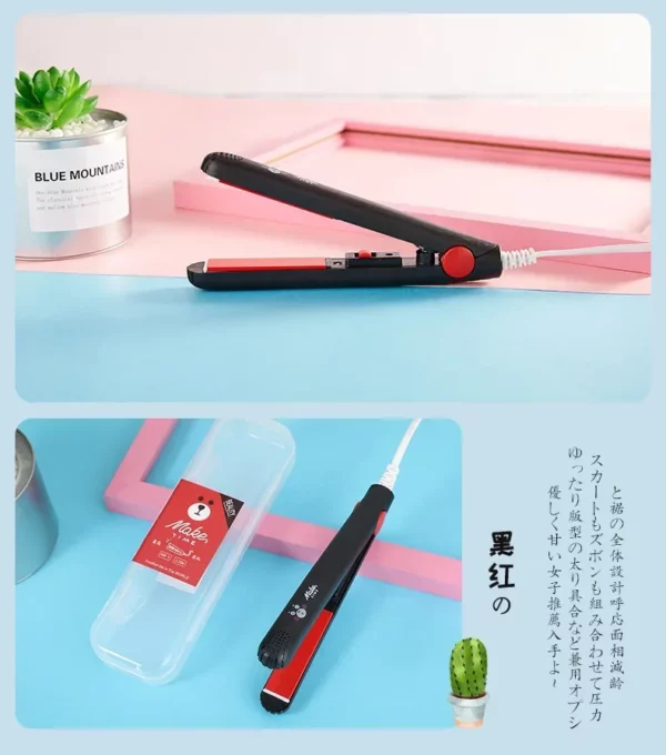 Mini Hair Straightener Curling Iron - Image 8