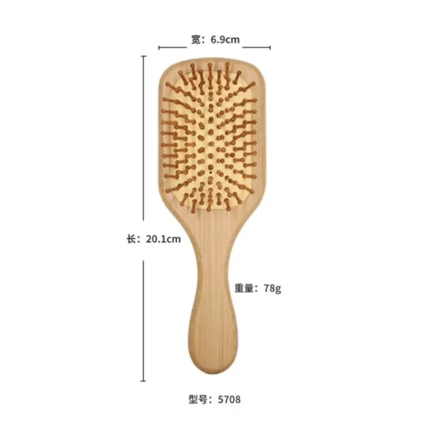 Bamboo Air Cushion Massage Comb Hair Brush - Image 6