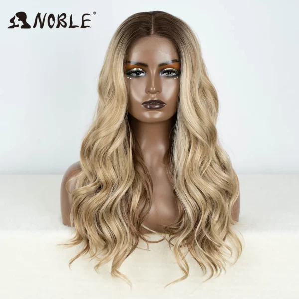 Synthetic Ombre Blonde Lace Wig - Image 27