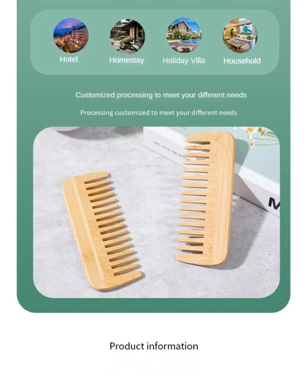 Wide Tooth Comb Hair Brushes - Image 8