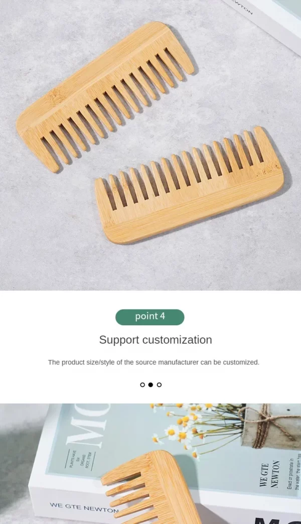 Wide Tooth Comb Hair Brushes - Image 12