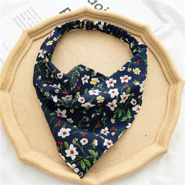 Summer Vintage Print Flower Beach Bandana Hair Scarf - Image 49