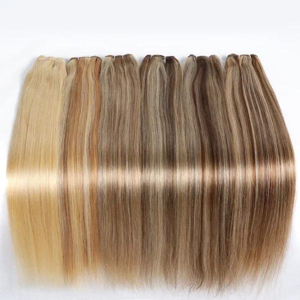 100% Human Hair Weaves Straight European Remy Human Hair Extensions