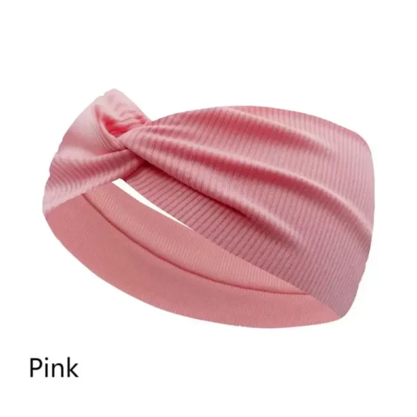 Silky Threaded Fabric Twist Headband for Women's Turban Hair Wrap for Girls - Image 23