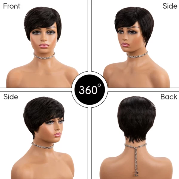 Brazilian Bob Pixie Cut Wigs - Image 4