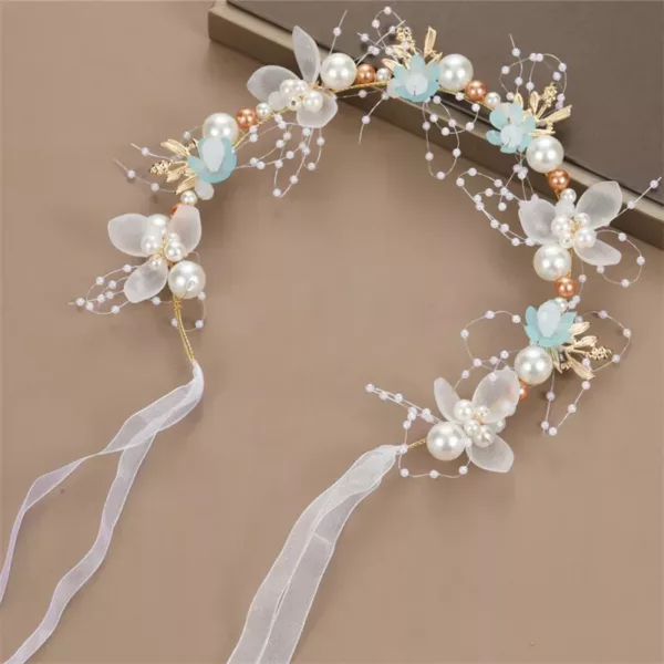 Children's Headwear Elegant Flower Wreath Fairy Crown Tiara - Image 12