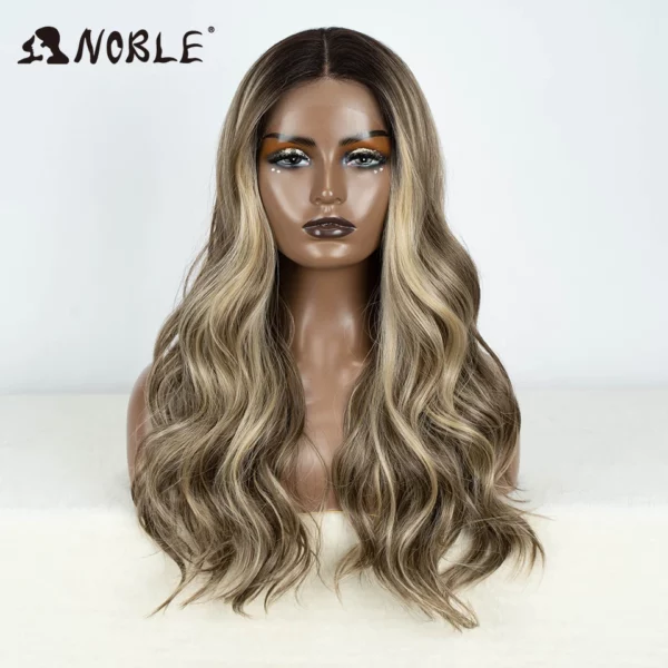 Synthetic Ombre Blonde Lace Wig - Image 16