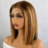 Ombre Glueless Highlight Straight Lace Front Wigs - Image 4