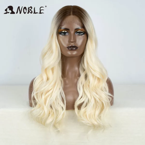 Synthetic Ombre Blonde Lace Wig - Image 13