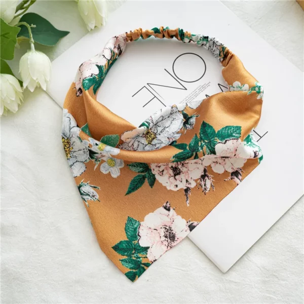 Summer Vintage Print Flower Beach Bandana Hair Scarf - Image 39