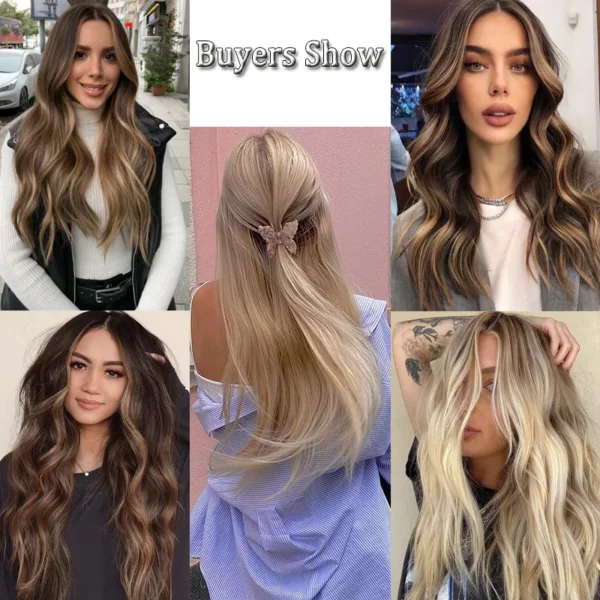 Clip In Hair Extensions Brazilian Remy Straight Hair - Image 20