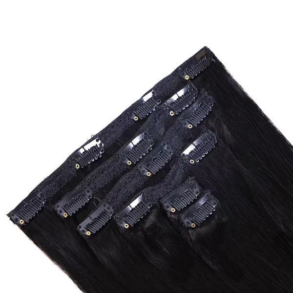 Clip in Hair Extensions Straight Remy Ombre - Image 18