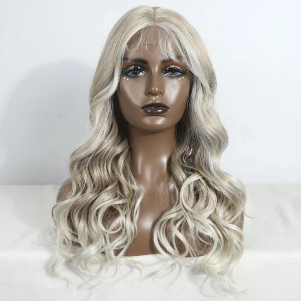 Synthetic Ombre Blonde Lace Wig - Image 12