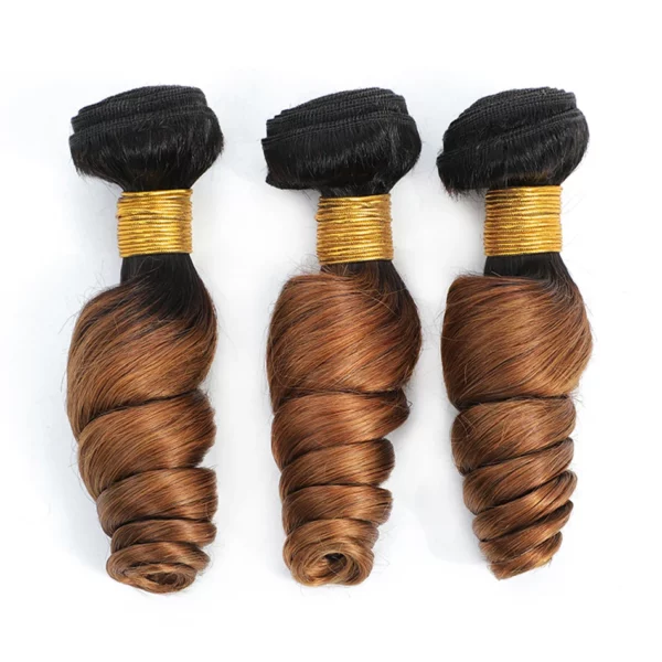 Malaysian Ombre Lace Closure Weaves Bundles - Image 13