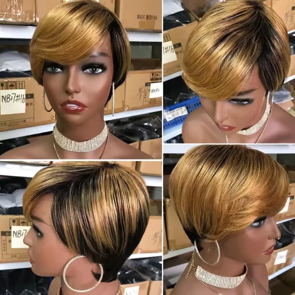 Brazilian Pixie Bob Cut Wigs - Image 4