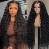 Brazilian Transparent Curly Deep Wave HD Lace Frontal Wig - Image 2