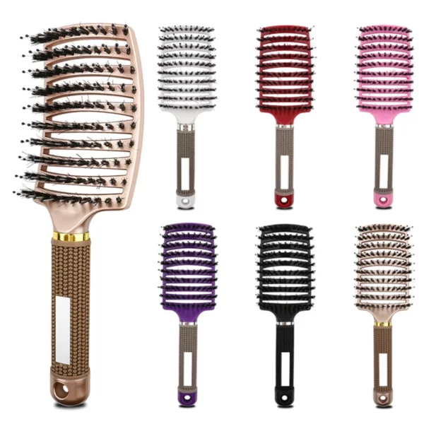 Bristle Nylon Hairbrush - Image 2